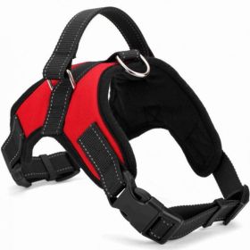 Dog Chest Strap Traction Rope Explosion proof Flushing Dog Chest Strap (colour: Black, Specifications (length * width): XS)